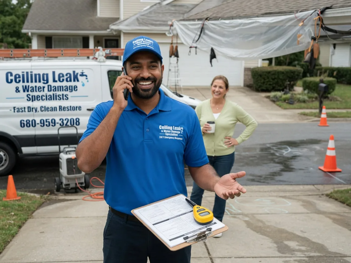 Ceiling Leak Cleanup Hudson, WY FAQs